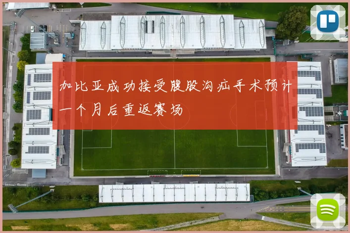 加比亚成功接受腹股沟疝手术预计一个月后重返赛场